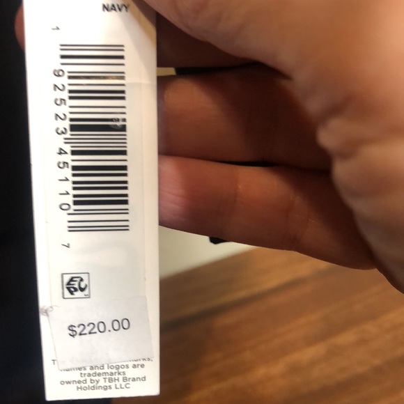 NWT Tahari navy trench coat. Size S - Picture 5 of 8